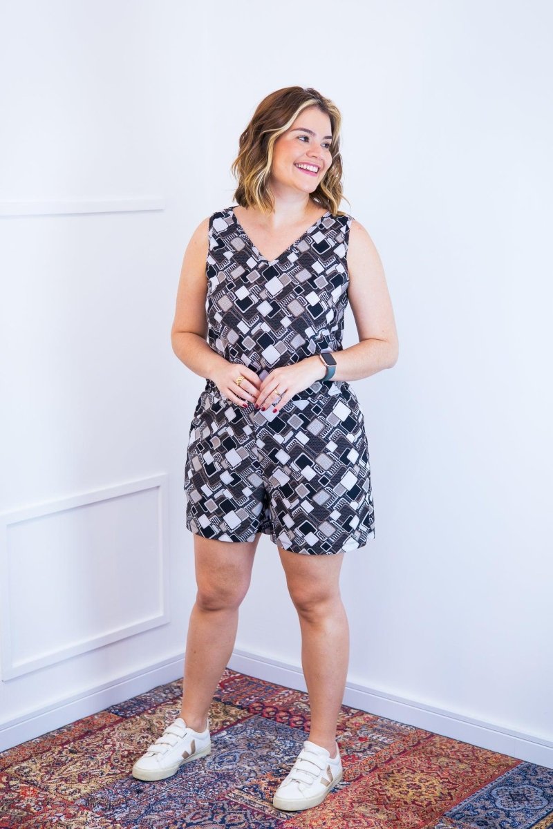 Conjunto Olivia - Bermudinha e Blusa Regata em Malha Confort BF - Naguirre Shop