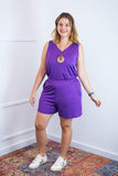 Conjunto Olivia - Bermudinha e Blusa Regata em Malha Confort BF - Naguirre Shop
