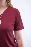 Conjunto Patrícia - Malha Canelada Gola V Pantalona - Naguirre Shop