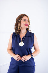 Conjunto Raquel - Blusa e Pantacourt em Linho Light - Naguirre Shop