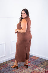 Conjunto Raquel - Blusa e Pantacourt em Linho Light - Naguirre Shop