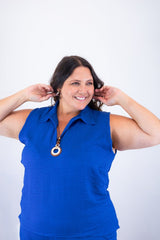 Conjunto Raquel - Blusa e Pantacourt em Linho Light - Naguirre Shop