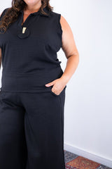 Conjunto Raquel - Blusa e Pantacourt em Linho Light - Naguirre Shop