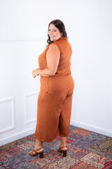 Conjunto Raquel - Blusa e Pantacourt em Linho Light - Naguirre Shop
