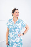 Conjunto Rio – Saia Longa e Blusa com Decote V em Crepe com Caimento Fluido - Naguirre Shop