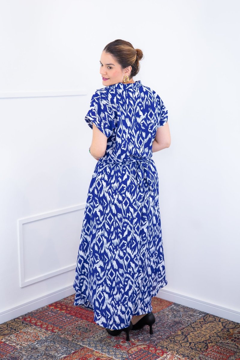 Conjunto Rio – Saia Longa e Blusa com Decote V em Crepe com Caimento Fluido - Naguirre Shop