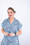 Conjunto Rio – Saia Longa e Blusa com Decote V em Crepe com Caimento Fluido - Naguirre Shop