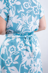 Conjunto Rio – Saia Longa e Blusa com Decote V em Crepe com Caimento Fluido - Naguirre Shop