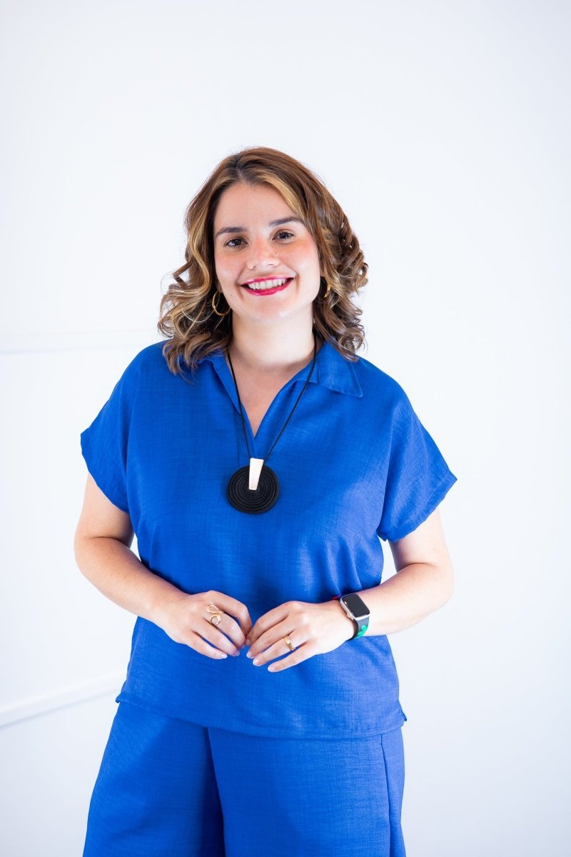 Conjunto Roberta – Blusa e Pantacourt em Linho Light - Naguirre Shop