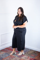 Conjunto Roberta – Blusa e Pantacourt em Linho Light - Naguirre Shop