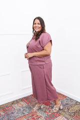 Conjunto Roberta – Blusa e Pantacourt em Linho Light - Naguirre Shop