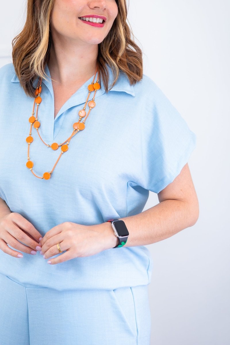 Conjunto Roberta – Blusa e Pantacourt em Linho Light - Naguirre Shop