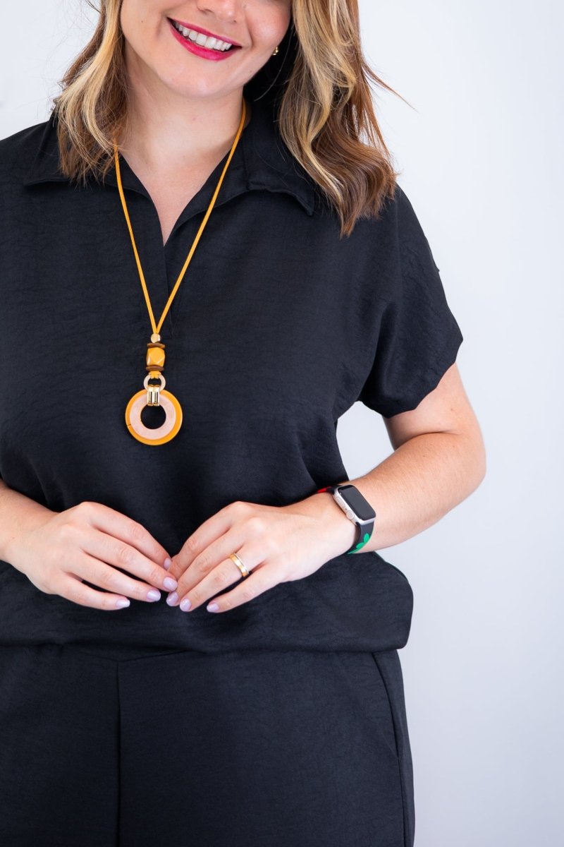 Conjunto Roberta – Blusa e Pantacourt em Linho Light - Naguirre Shop