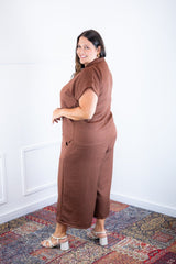 Conjunto Roberta – Blusa e Pantacourt em Linho Light - Naguirre Shop