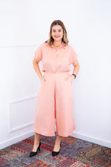 Conjunto Roberta – Blusa e Pantacourt em Linho Light - Naguirre Shop