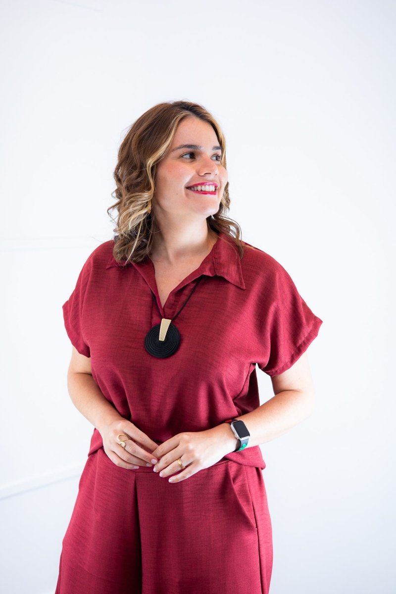 Conjunto Roberta – Blusa e Pantacourt em Linho Light - Naguirre Shop