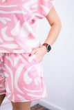 Conjunto Salvador – Bermuda e Blusa em Crepe com Estampa Geométrica - Naguirre Shop