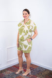 Conjunto Salvador – Bermuda e Blusa em Crepe com Estampa Geométrica - Naguirre Shop