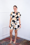 Conjunto Salvador – Bermuda e Blusa em Crepe com Estampa Geométrica - Naguirre Shop