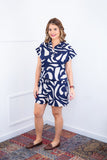Conjunto Salvador – Bermuda e Blusa em Crepe com Estampa Geométrica - Naguirre Shop