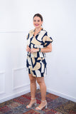 Conjunto Salvador – Bermuda e Blusa em Crepe com Estampa Geométrica - Naguirre Shop