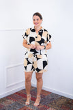 Conjunto Salvador – Bermuda e Blusa em Crepe com Estampa Geométrica - Naguirre Shop