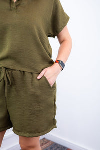 Conjunto Salvador - Bermuda e Blusa em Linho Light - Naguirre Shop