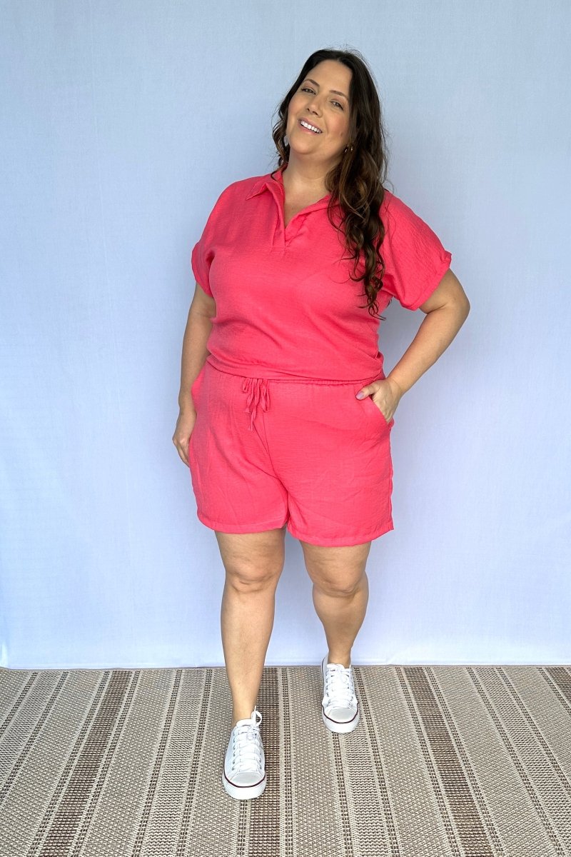 Conjunto Salvador - Bermuda e Blusa em Linho Light - Naguirre Shop