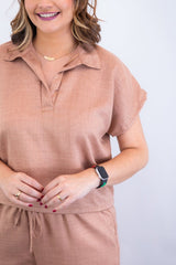 Conjunto Salvador - Bermuda e Blusa em Linho Light - Naguirre Shop