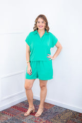 Conjunto Salvador - Bermuda e Blusa em Linho Light - Naguirre Shop