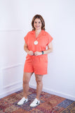 Conjunto Salvador - Bermuda e Blusa em Linho Light - Naguirre Shop