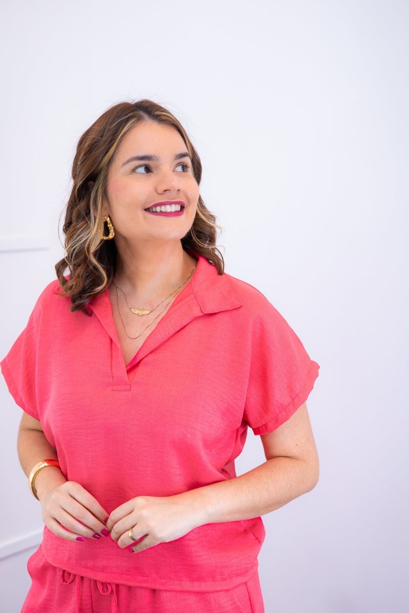 Conjunto Salvador - Bermuda e Blusa em Linho Light - Naguirre Shop