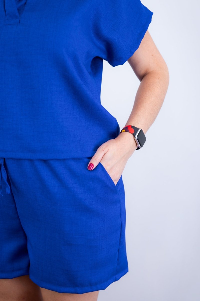 Conjunto Salvador - Bermuda e Blusa em Linho Light - Naguirre Shop