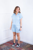 Conjunto Salvador - Bermuda e Blusa em Linho Light - Naguirre Shop