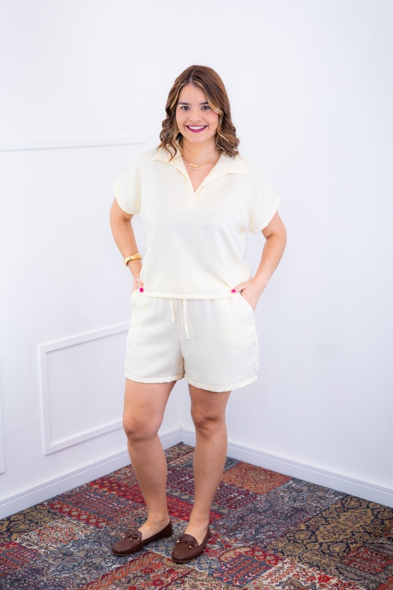 Conjunto Salvador - Bermuda e Blusa em Linho Light - Naguirre Shop
