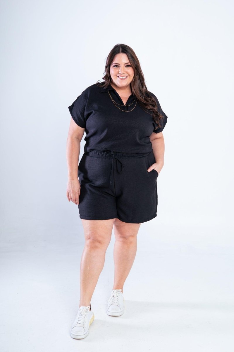 Conjunto Salvador - Bermuda e Blusa em Linho Light - Naguirre Shop