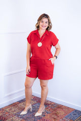 Conjunto Salvador - Bermuda e Blusa em Linho Light - Naguirre Shop