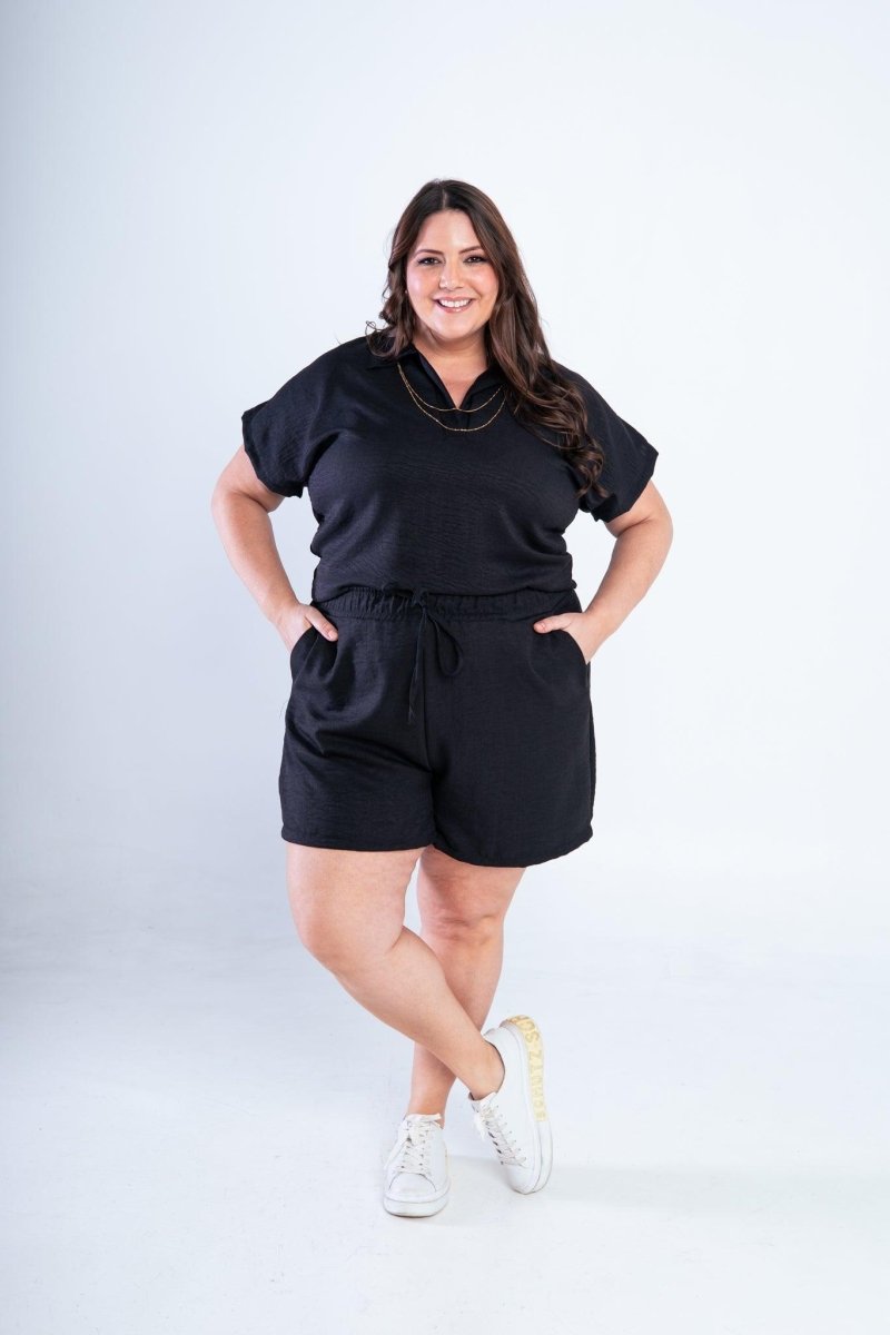 Conjunto Salvador - Bermuda e Blusa em Linho Light - Naguirre Shop
