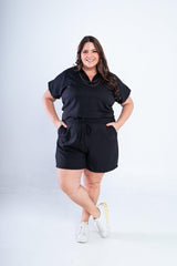 Conjunto Salvador - Bermuda e Blusa em Linho Light - Naguirre Shop