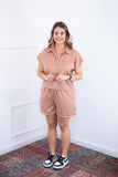 Conjunto Salvador - Bermuda e Blusa em Linho Light - Naguirre Shop