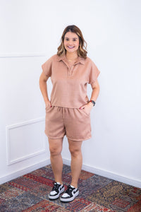 Conjunto Salvador - Bermuda e Blusa em Linho Light - Naguirre Shop