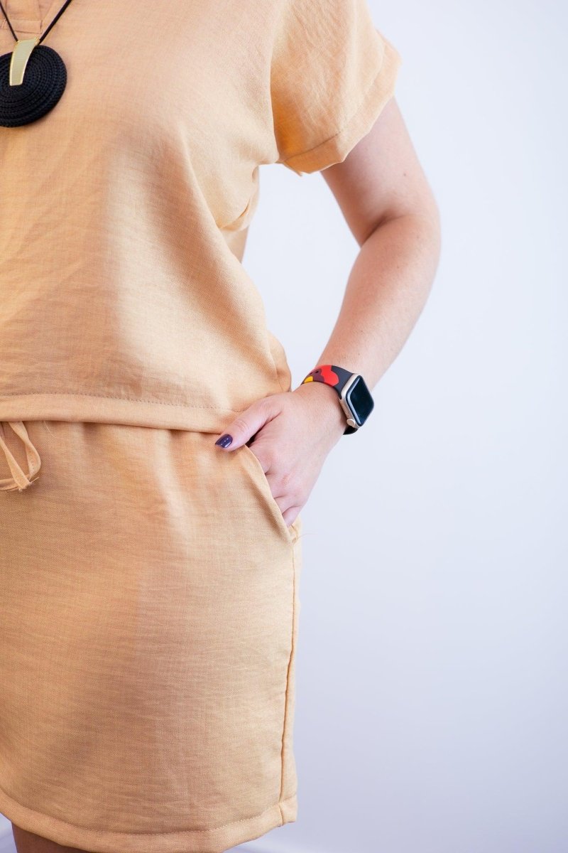 Conjunto Salvador - Bermuda e Blusa em Linho Light - Naguirre Shop