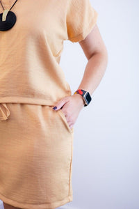 Conjunto Salvador - Bermuda e Blusa em Linho Light - Naguirre Shop
