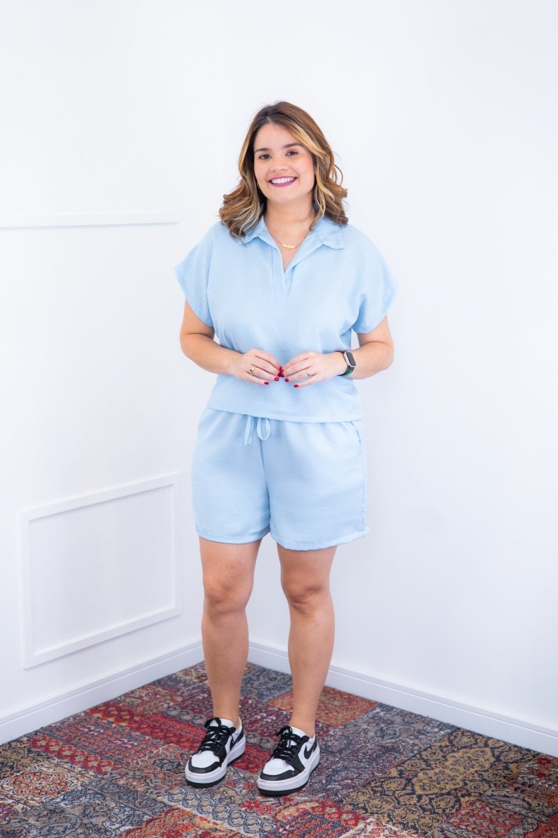 Conjunto Salvador - Bermuda e Blusa em Linho Light - Naguirre Shop