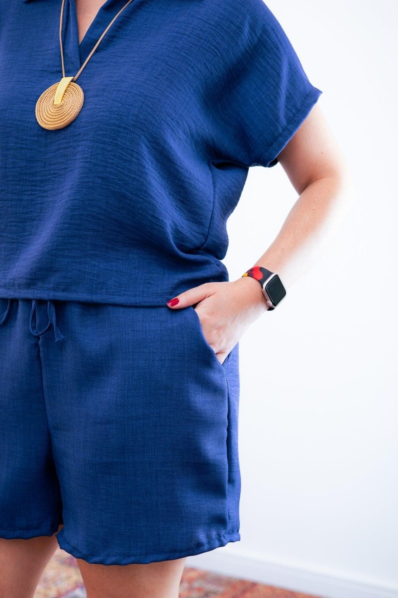 Conjunto Salvador - Bermuda e Blusa em Linho Light - Naguirre Shop
