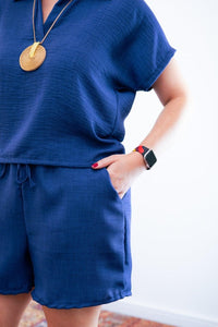 Conjunto Salvador - Bermuda e Blusa em Linho Light - Naguirre Shop