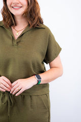 Conjunto Salvador - Bermuda e Blusa em Linho Light - Naguirre Shop