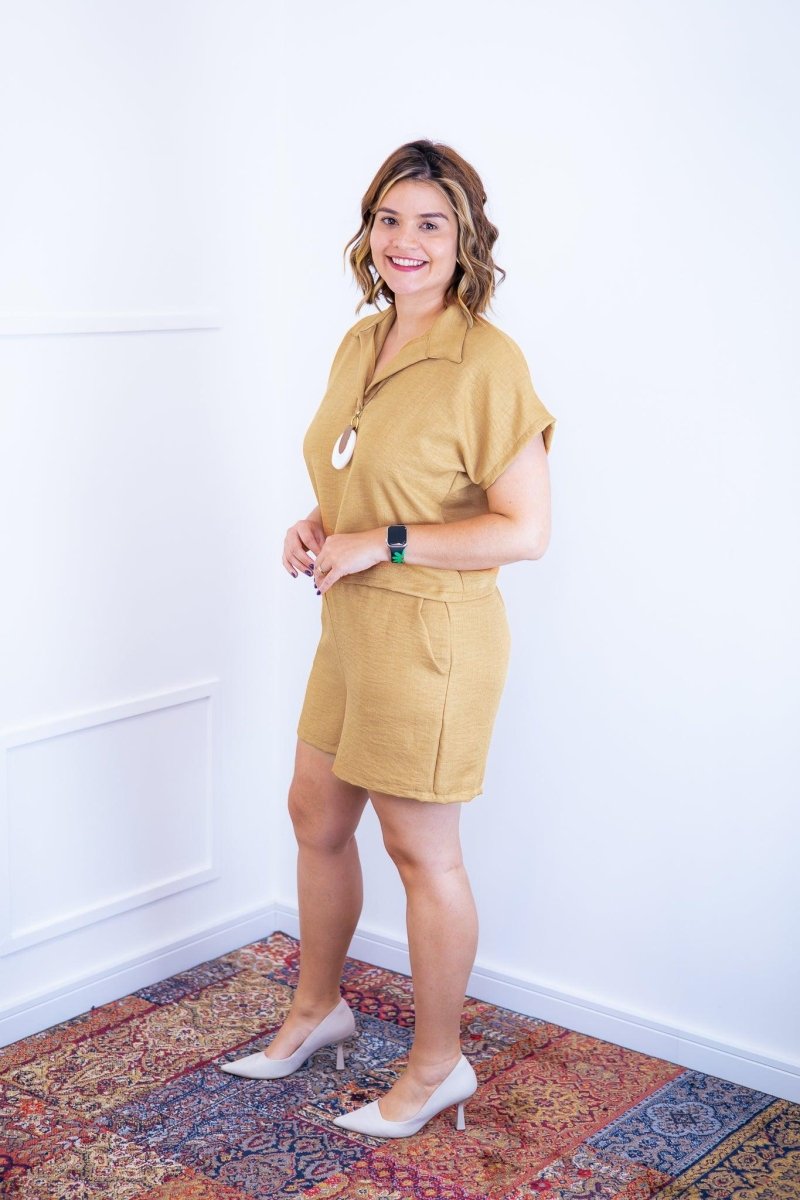 Conjunto Salvador - Bermuda e Blusa em Linho Light - Naguirre Shop