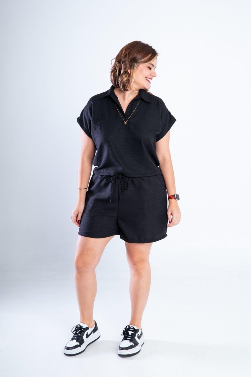 Conjunto Salvador - Bermuda e Blusa em Linho Light - Naguirre Shop