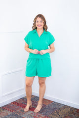 Conjunto Salvador - Bermuda e Blusa em Linho Light - Naguirre Shop